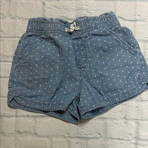 GAP Light Blue Denim Shorts with White Dots